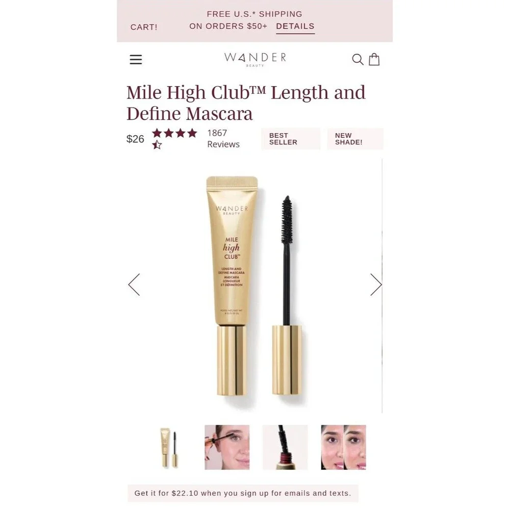 Wander Beauty Mile High Club Mascara